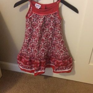 Red sleeveless dress good condition. Size  6